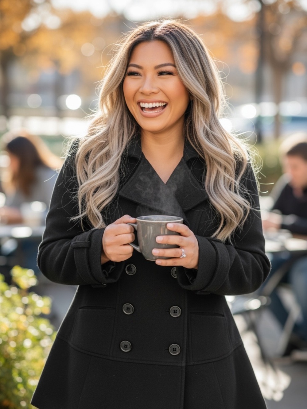 New York & Company Black Pea Coat